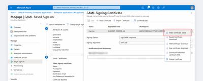 Make certificate active