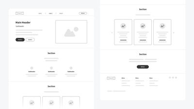 Low Fidelity Wireframe Template
