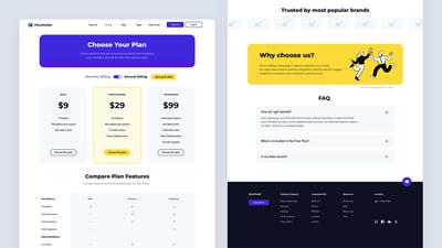Pricing Page Mockup Template