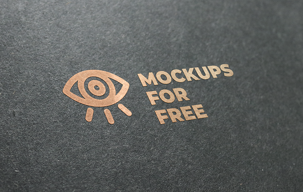 Download Golden Texture Logo Mockup Mockupsfinder