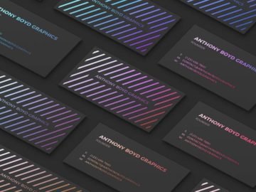 business cards grid mockup