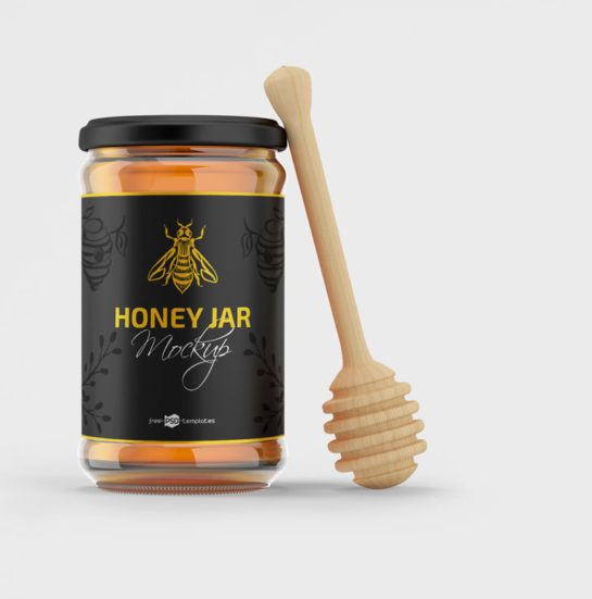 Honey Jar Mockup Set – mockupsfinder