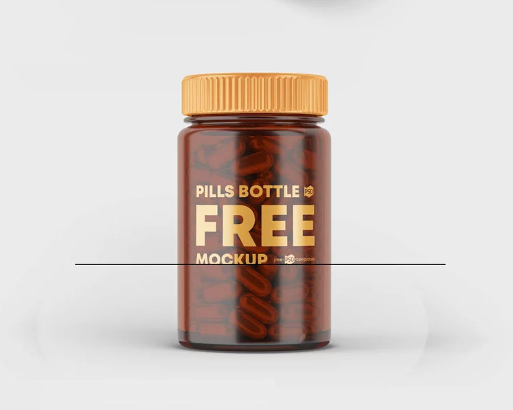 Download Pill Bottles Mockup Mockupsfinder